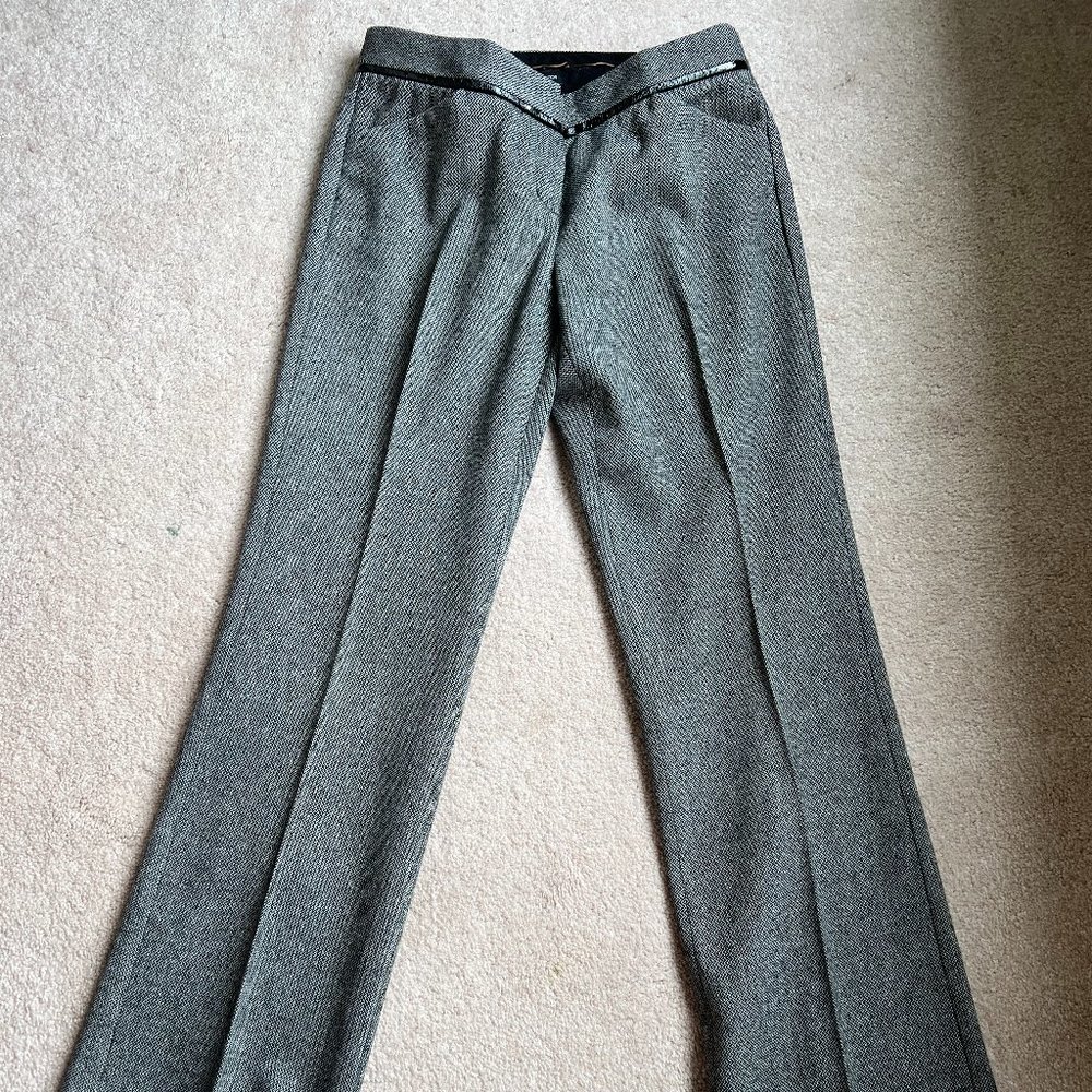 Express Editor dress pants size 2 black/white twill